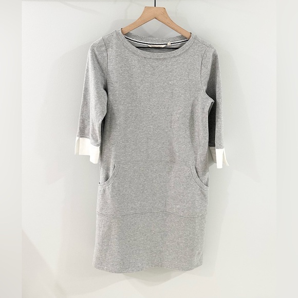 Soft Surroundings 3/4 Sleeve Knit Shift Dress Gray Size Small - Picture 2 of 6